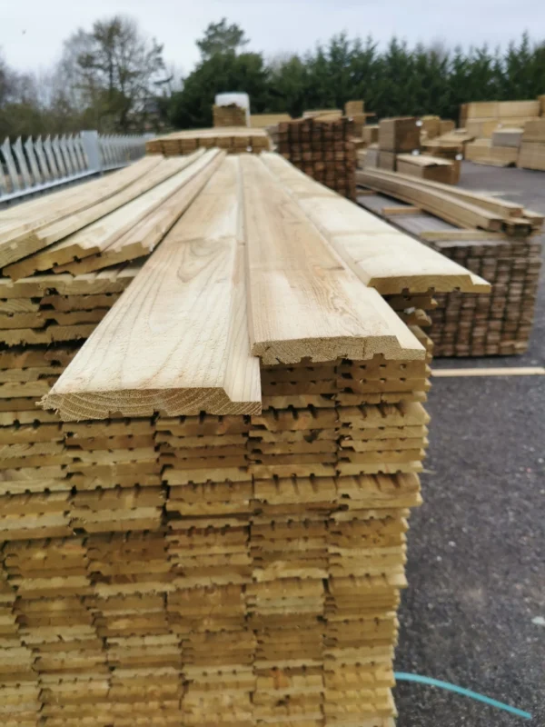 2nd class Scandinavian Pinewood Shiplap Pressure Treated 22mm x 145mm
