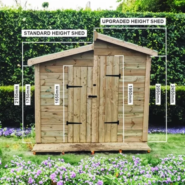 Bespoke Premium Quality Wooden Apex Roof Garden Sheds