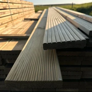 Timber Decking Board Green 28mm×145mm Double sided