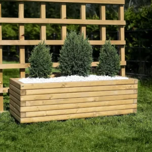 Long Wooden Planter