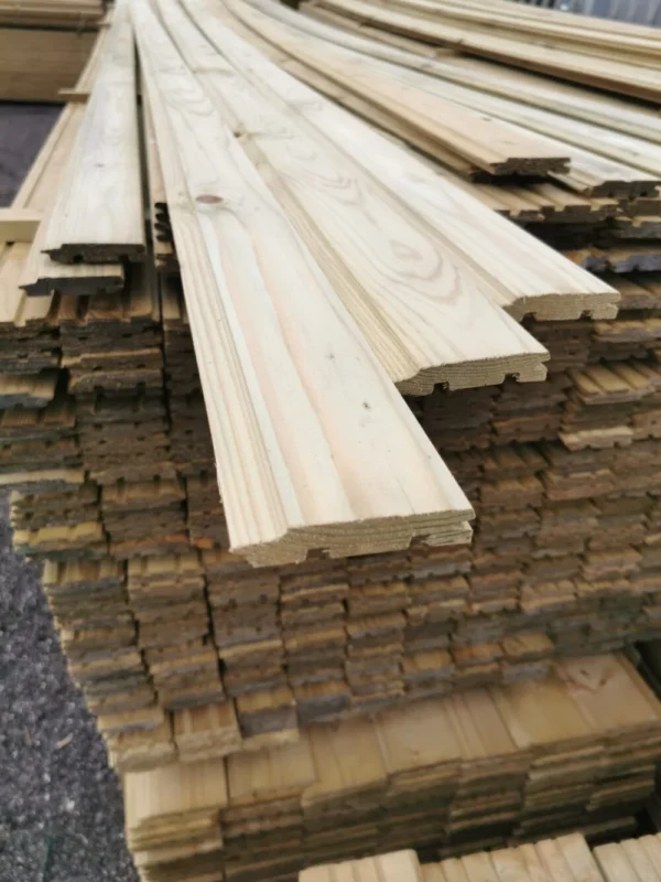 Pinewood Treated T&G cladding 18mm x 95mm x 4.8m (16ft)
