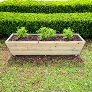 Large Wooden Rectangular Planter 45x45cm x200cm