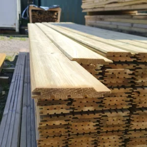 Premium Pinewood Pressure Treated T&G cladding 21mm x 145mm