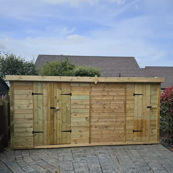 Premium Quality Wooden Garden Pent Roof Sheds