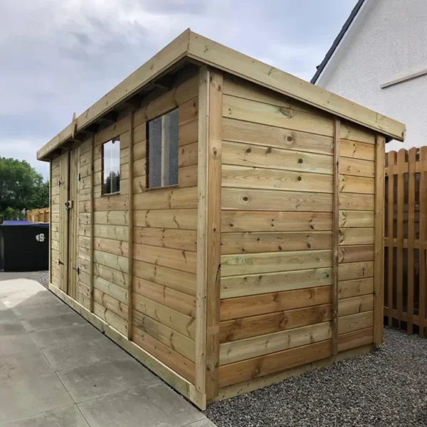Premium Quality Wooden Garden Pent Roof Sheds