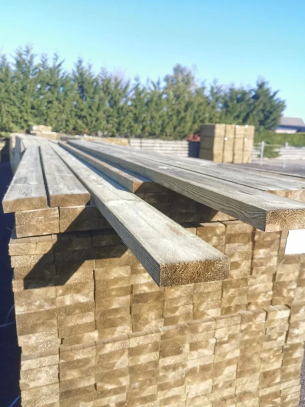 Rough Sawn treated Fence Rail 30mm x 100mm x 3.6m (4×1.2x12ft)