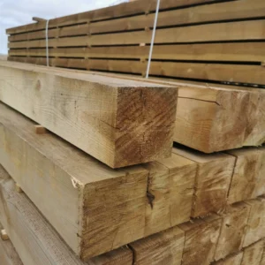 Sawn Rough, Treated Fence Post 150mm x150mm (6×6)